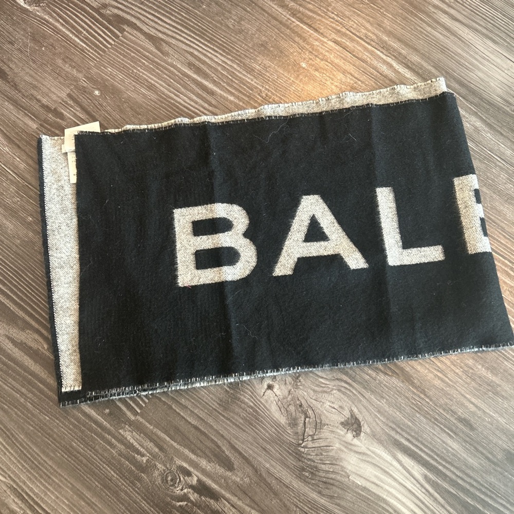Balenciaga Black and Gray Scarf